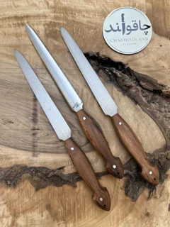 چاق تیزکن دستی زنجان با دسته چوبی