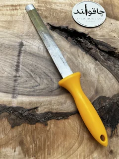 چاقو تیزکن میله ای دسته پلیمری زرد